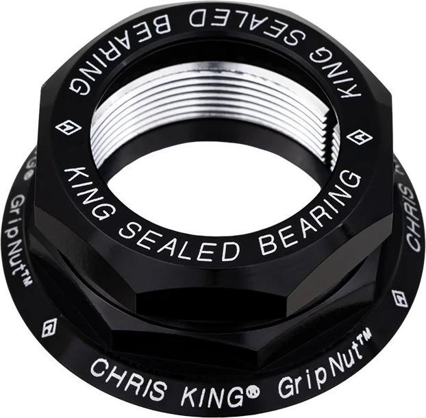 Chris King GripNut Headset Conversion Kit, Bold, 1", black