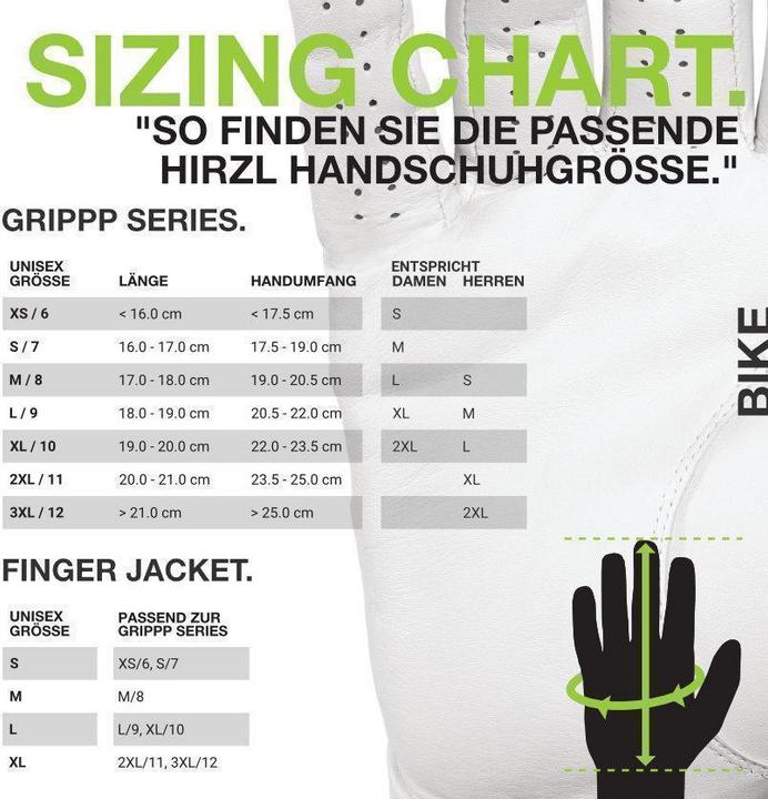 Produktbild Hirzl Handschuhe GRIPPP Comfort FF schwarz/weiss, S (S)