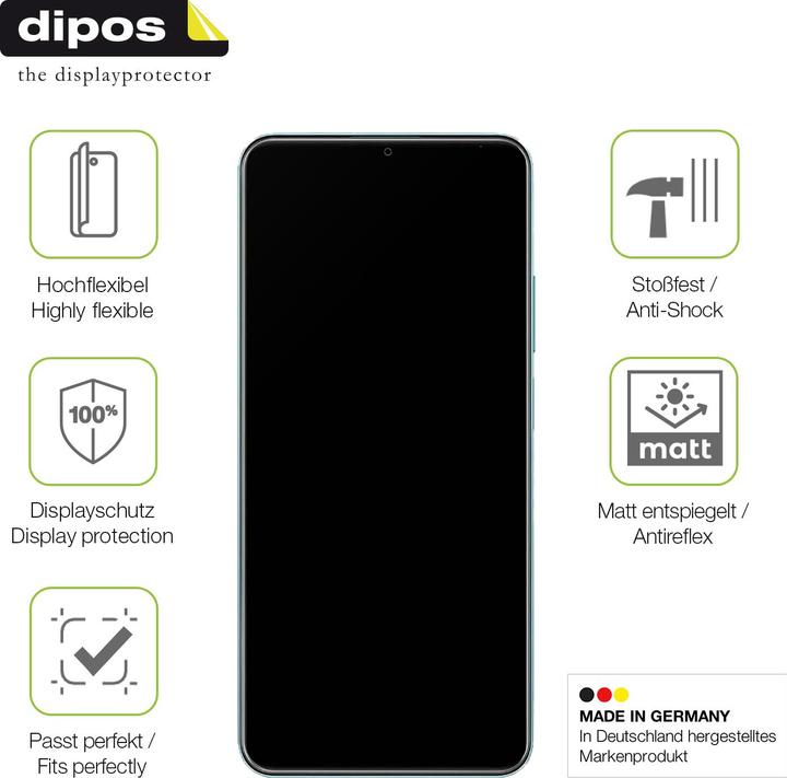 Produktbild Dipos Full Cover Schutzfolie Matt (1 Stück, Realme Note 50)