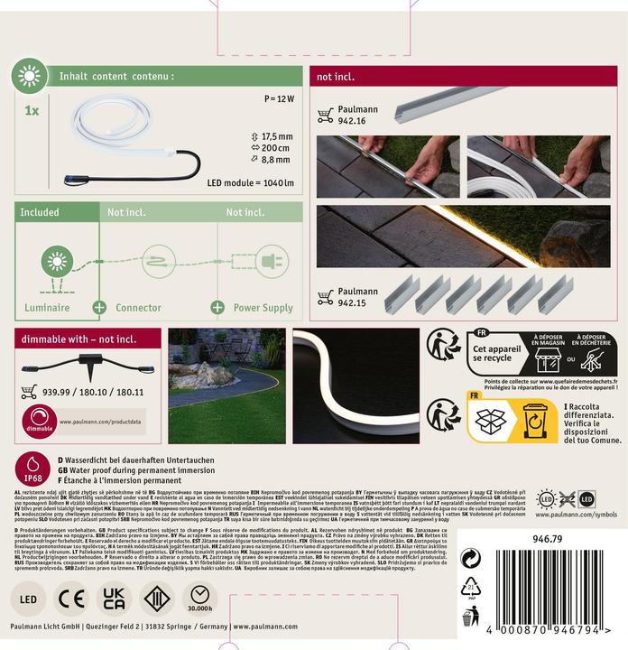 Actual product image Paulmann Plug & Shine (Warm white, 200 cm, Outdoor)