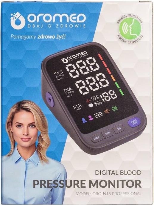 Actual product image Oromed Ciśnieniomierz naramienny ORO-N15 PROFESSION (Blood pressure monitor upper arm)