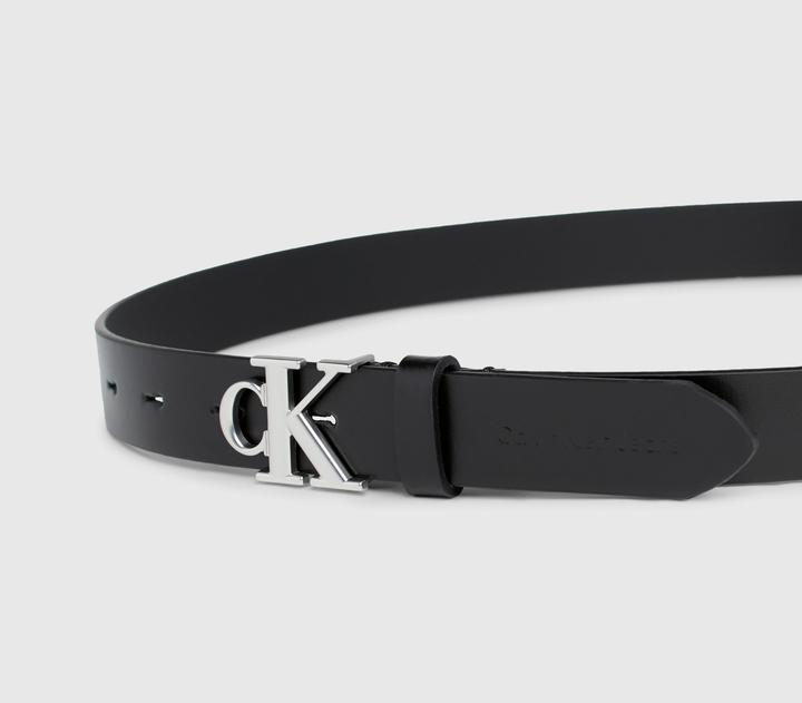 Actual product image Calvin Klein Round Mono Plaque Lthr Belt 25mm (85)