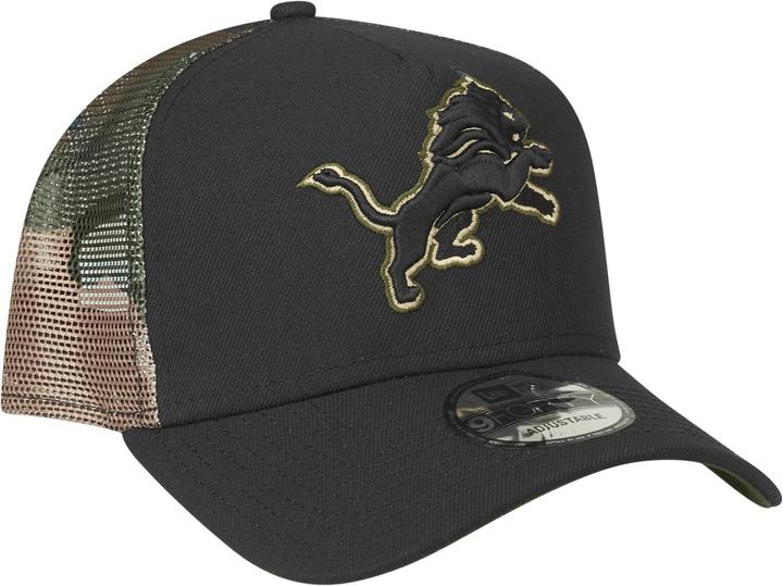 Actual product image New Era Snapback Trucker Cap - Detroit Lions wood camo (One size)