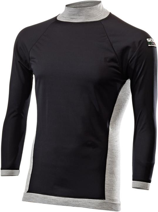 Sixs Langarm Jersey TS4 MERINOS grau-schwarz S/M (S/M)