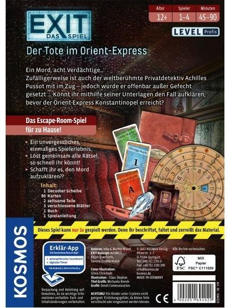 Actual product image Kosmos Exit - The Dead Man on the Orient Express (German)