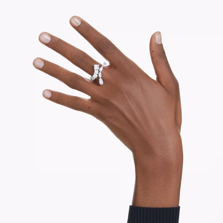 Actual product image Swarovski Matrix Ring Various cuts White (55)