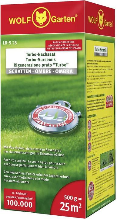Produktbild Wolf-Garten Turbo-Nachsaat Schattenrasen LR-S 25 (Pflanzensamen)