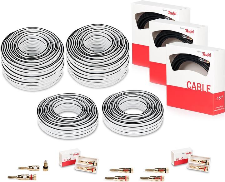 Produktbild Teufel 5.1.4 Heimkino Kabel-Set 50 m² "Atmos" (30 m, 4 mm²)