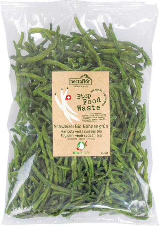 Actual product image Nectaflor Stop Food Waste Organic Swiss Green Beans (100 g)