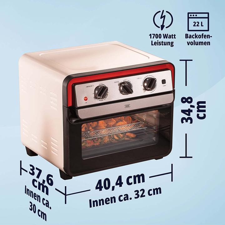 Actual product image KHG Mini-Backofen Retro MBO-22CS