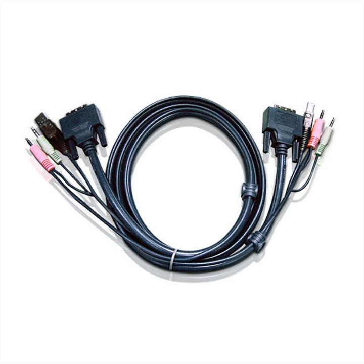 Immagine prodotto Aten 2L-7D02UD DVI Set di cavi Duallink DVI su switch KVM, 1,8m