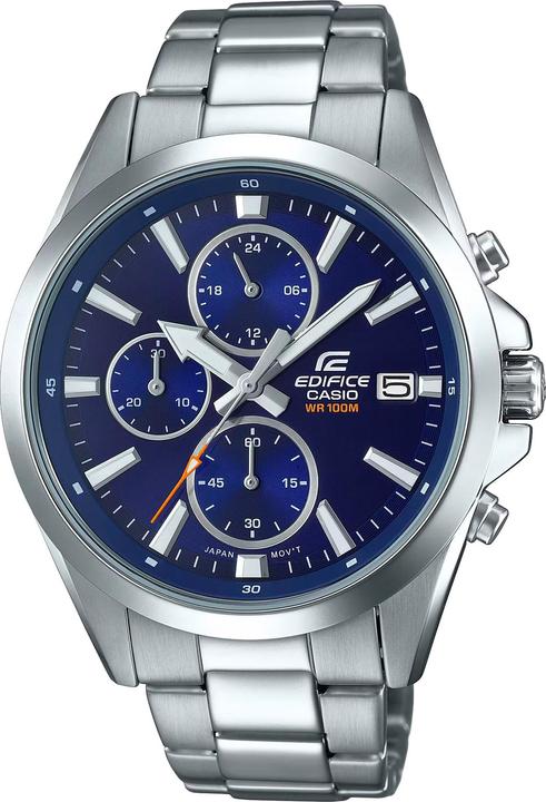 Casio Edifice EFV-560D-2AVUEF Horloge - Staal - Zilverkleurig - 42 mm (Chronograph, 44 mm)
