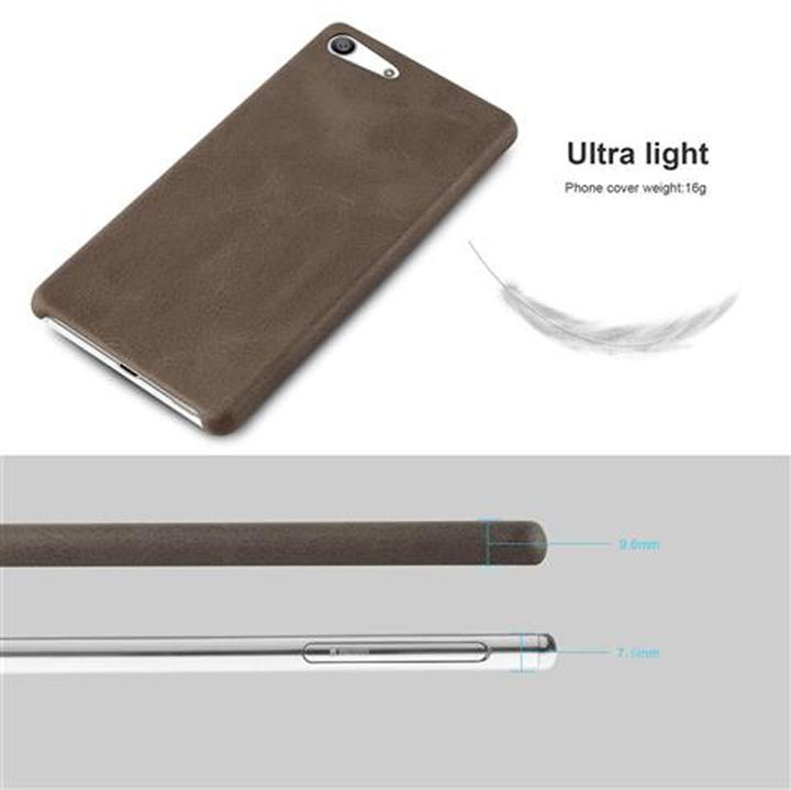 Produktbild Cadorabo Hard Cover Kunstleder mit Struktur (Sony Xperia M5)