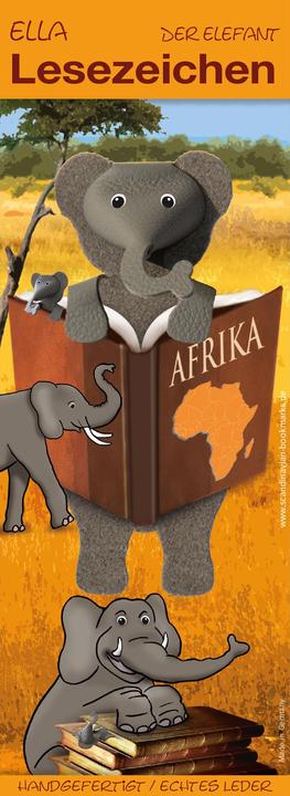 Scandinavian Bookmarks Lesezeichen Elefant