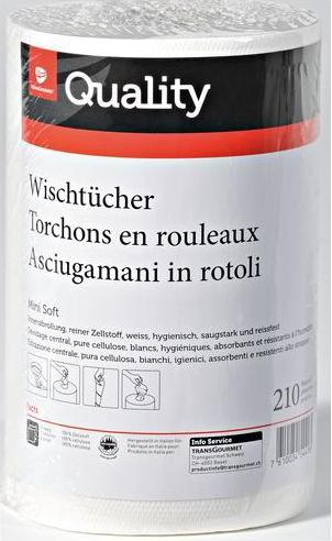 Image du produit Quality Lingettes soft mini 993340 2 plis, 6 rouleaux de 211 feuilles (6 x)