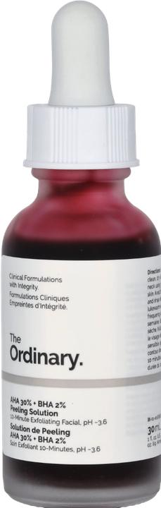 Actual product image The Ordinary AHA 30% + BHA 2% Peeling Solution (Exfoliation, 30 ml)