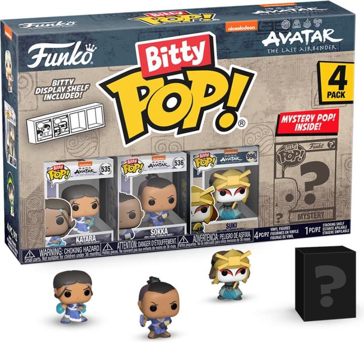 Actual product image Funko Blister 4 figures Bitty POP Avatar The Last Airbender Katara
