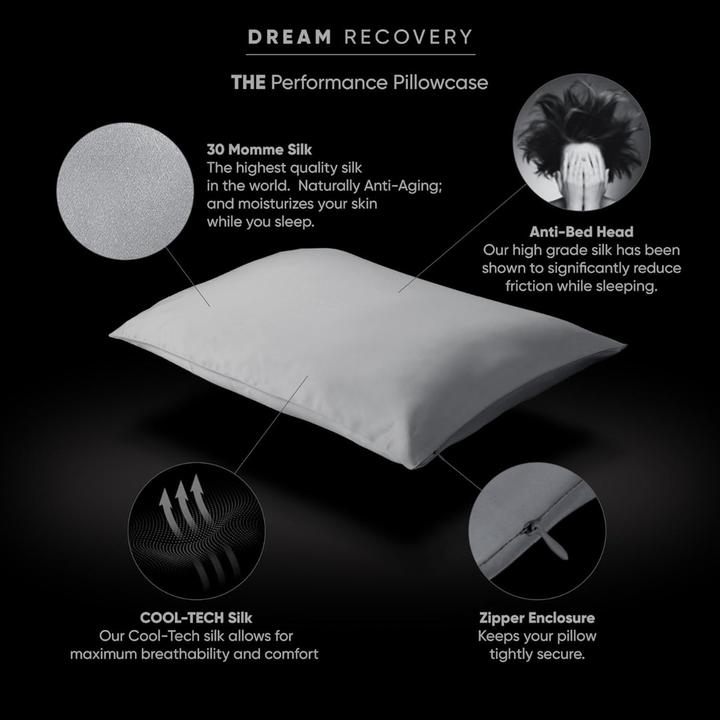 Actual product image Dream Recovery Performance silk pillowcase 30-momme silk (Duvet cover, 50 x 70 cm)