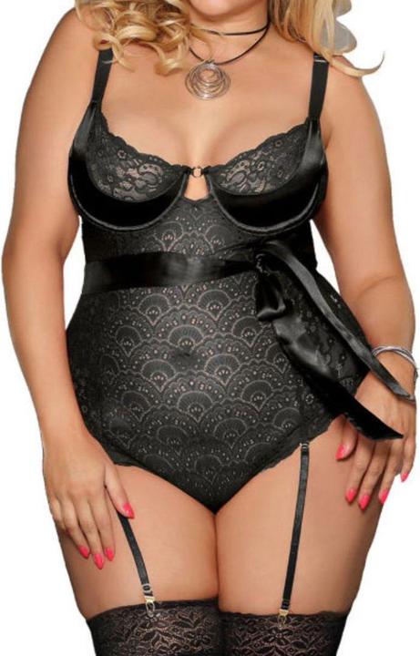 Productafbeelding Subblime Kanten bodysuit met satijnen strik (S)