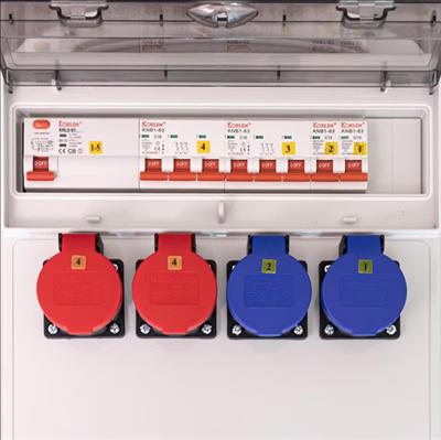 Actual product image EB Troller Site power distributor (7 x, CEE 16/5, CEE 32/5)