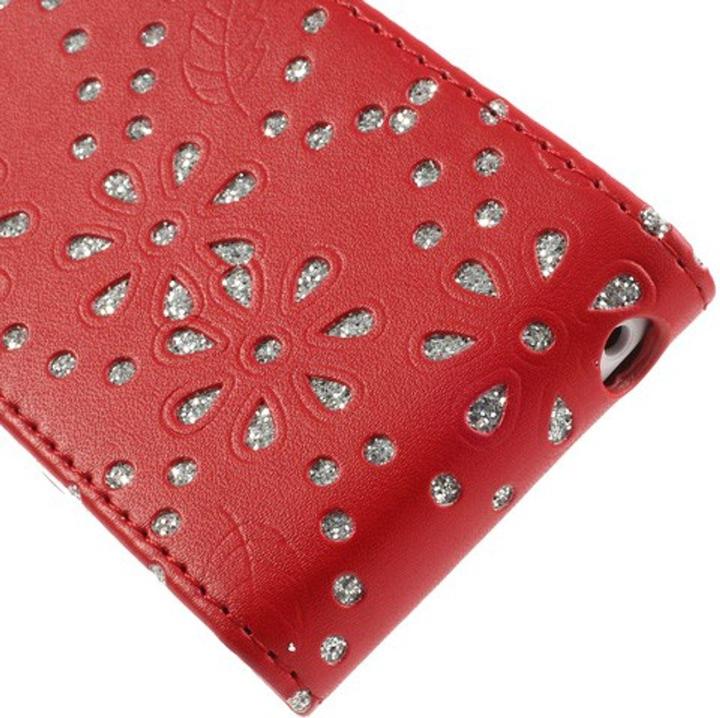 Produktbild König Design Schutzhülle Handy Case für Handy Apple iPhone 5c Strass Rot (Apple iPhone 5c)
