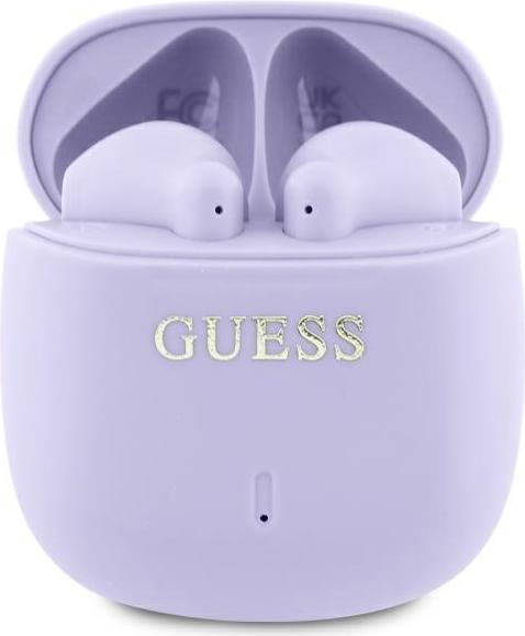 Guess Bluetooth headphones GUTWSJ14ESGU TWS + docking station purple/purple Printed Classic Logo (ANC, 26 h, Kabellos)