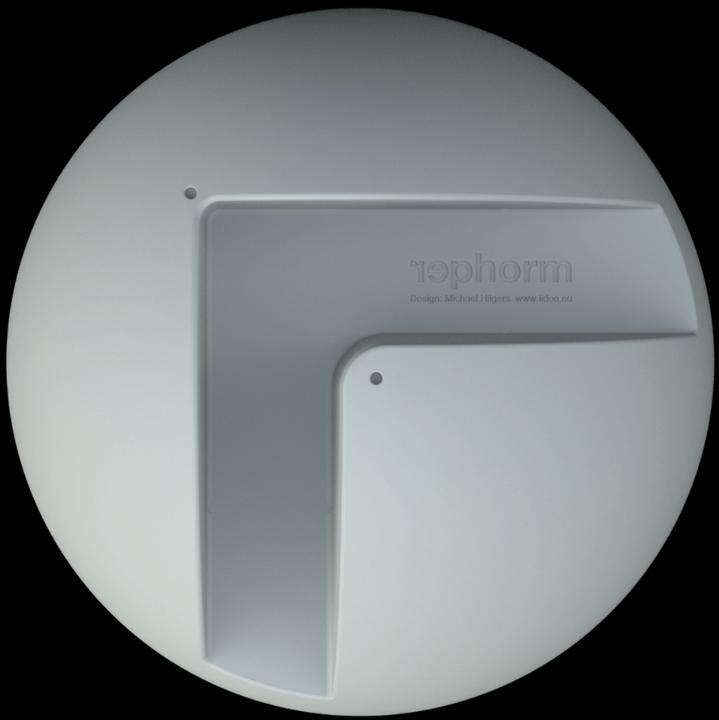 Actual product image Rephorm Balcony flower pot Eckling Ø 45 cm - graphite