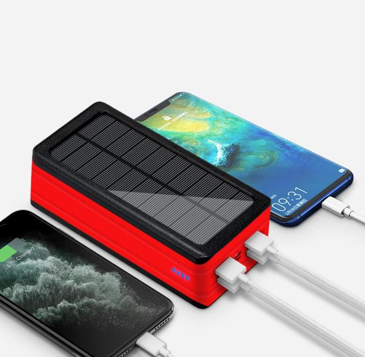Immagine prodotto Apfelkiste Powerbank solare da esterno LED 4x USB A (50000 mAh, 185 Wh)