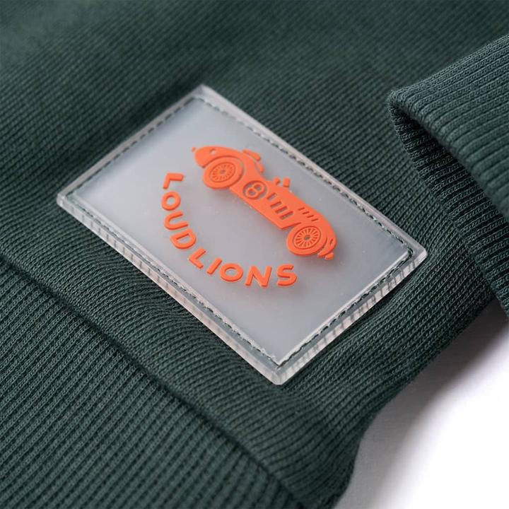 Immagine prodotto VidaXL Felpa da bambino verde scuro 104,Materiale: 92% cotone (104)