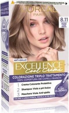 Produktbild L'Oréal Paris L'Oreal Paris Excellence Cool Creme Dauerhafte Haarfarbe 811 Ultra Hell Aschblond 192 Ml (811 Ultra Hell Aschblond)
