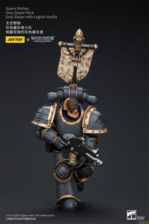 Image du produit Joy Toy Warhammer The Horus Heresy Figurine 1/18 Space Wolves Grey Slayer Pack Grey Slayer With Legion Ve