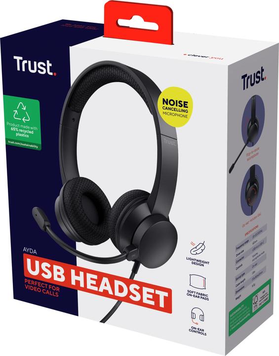 Productafbeelding Trust Rydo Enc Computer Headset (Bedraad, USB-A)