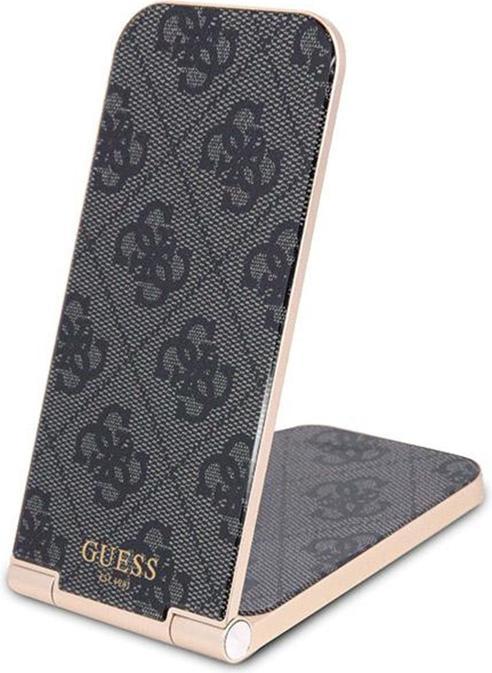 Guess składana ład. indukcyjna 2w1 GUDCFAL4PEGK 15W czarny/black 4G Pattern MagSafe (15 W)
