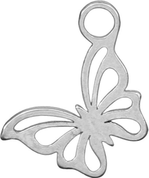 Star Piercing Anhänger silber Schmetterling (Chirurgenstahl 316L, ohne Messing)