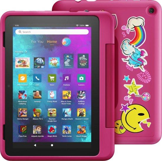 Produktbild Amazon Fire HD 8 Kids Pro (2022) inkl. Hülle (nur WLAN, 8", 32 GB, Regenbogen)