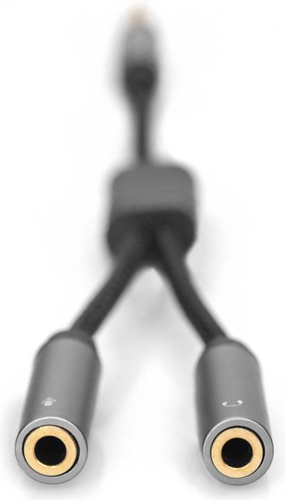 Actual product image Digitus Audio splitter, 3.5 mm jack to 2x 3.5 mm jack (0.20 m)
