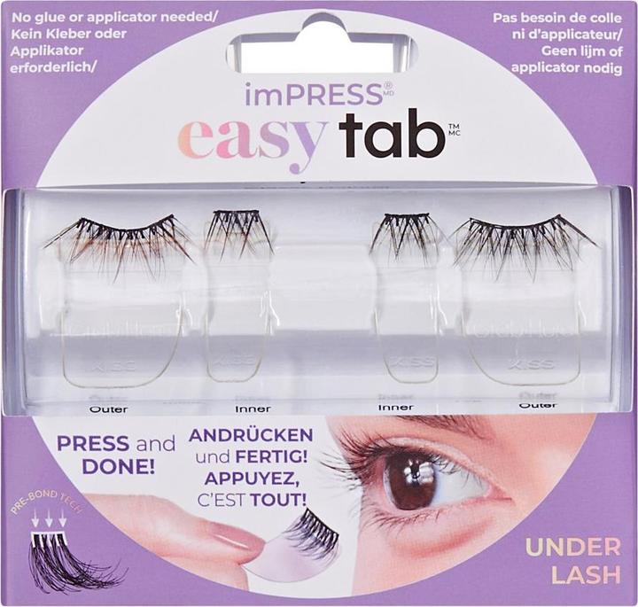 Actual product image KISS Impress Easy Tab False Eyelashes (Artificial eyelashes)