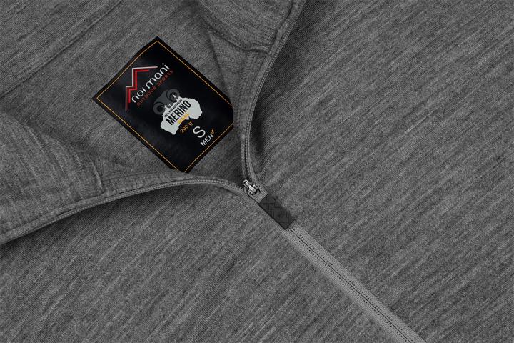 Produktbild Normani Herren Merino Langarm mit 1/4 Zipper Canberra (S)