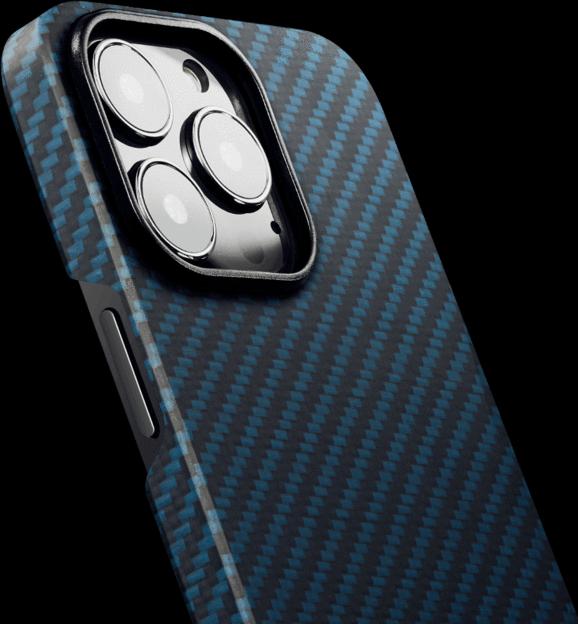 Produktbild Pitaka MagEZ Case 2 for iPhone13 Pro 6.1" (Black/Blue Twill) (Apple iPhone 13 Pro)