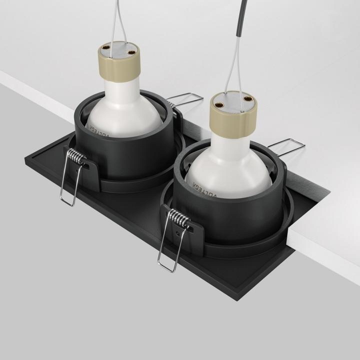 Produktbild Maytoni Zoom Downlight, Einbauleuchte 2x GU10 Schwarz IP65 (GU10)
