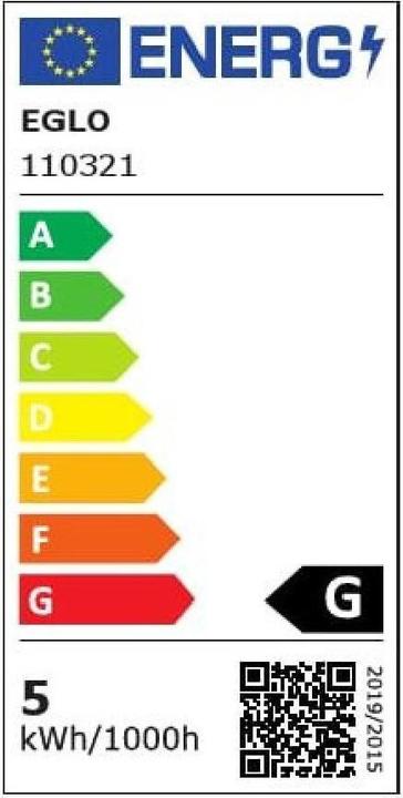 Label énergétique EGLO Ampoules LED E14 (E14, 4.90 W, 320 lm, 1 x, G)