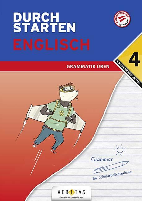 Produktbild Durchstarten, Englisch Mittelschule/AHS, 4. Klasse, Grammatik, Übungsbuch mit Lösungen (Deutsch, Franz Zach, 2021)