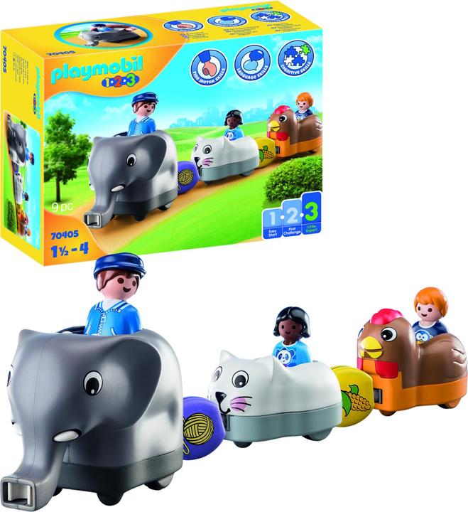 Produktbild Playmobil Mein Schiebetierzug (70405, Playmobil 1.2.3)