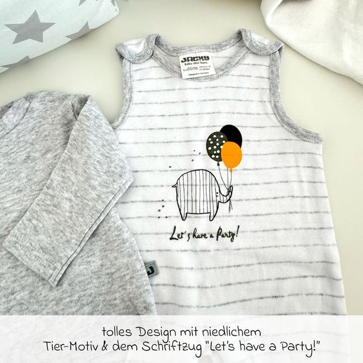 Immagine prodotto Jacky Baby Set tutina e camicia - Let's have a party Tutine e set Offwhite (68)