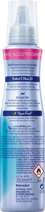 Actual product image NIVEA Diamond volume (150 ml, Volume foam)