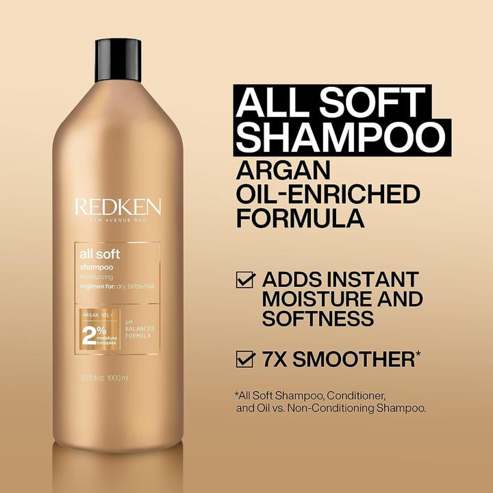Produktbild Redken All Soft (1000 ml, Flüssiges Shampoo)