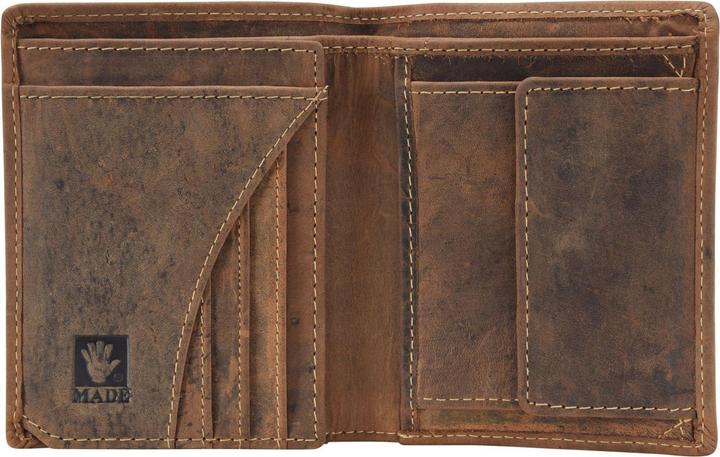 Immagine prodotto Greenburry Portafoglio vintage Hirsch in pelle di cervo 9,5 cm