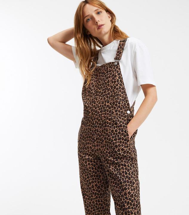 Actual product image La Redoute Collections Latzhose mit Leoprint (28)