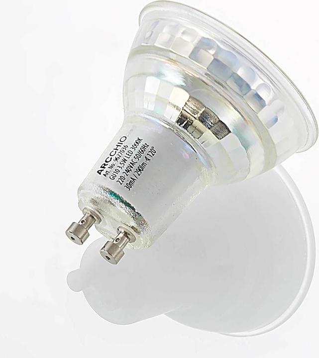 Produktbild Arcchio LED-Reflektor GU10 3,5W 3.000K 120° Glas (GU10, 3.40 W, 290 lm, 1 x, F)