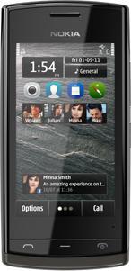 Nokia 500 - Black/Black (2 GB, 3.20", 5 Mpx, 3G)